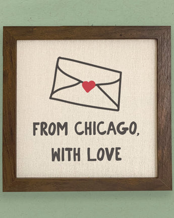 From City with Love - Framed Sign