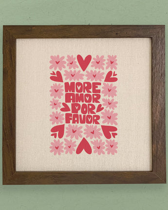 More Amor - Valentine's Framed Sign