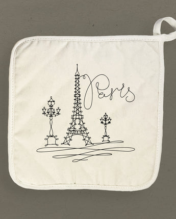 Loopy Eiffel Tower - Cotton Pot Holder