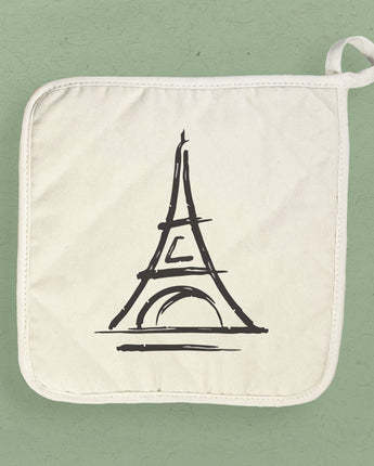 Simple Eiffel Tower - Cotton Pot Holder