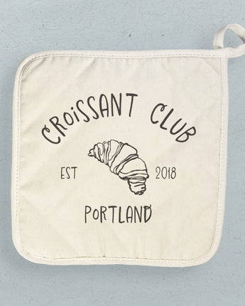 Croissant Club - Custom Cotton Pot Holder