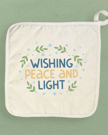 Wishing Peace and Light - Cotton Pot Holder