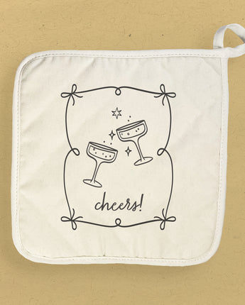 Champagne Cheers - Cotton Pot Holder