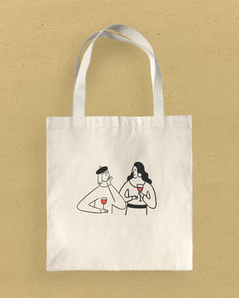 Wine Conversations - Canvas Tote Bag