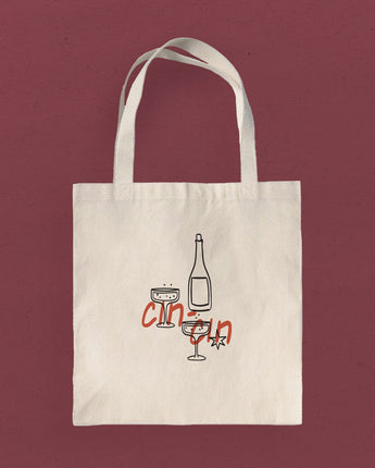 Cin Cin Champagne - Canvas Tote Bag