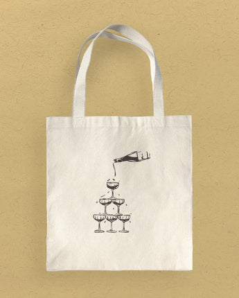 Tower of Glasses - Canvas Tote Bag