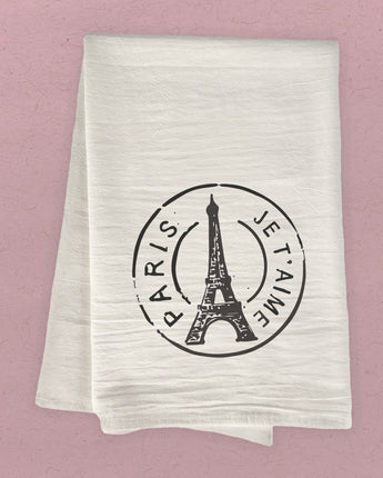 Paris Stamp - Cotton Tea Towel