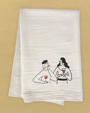 Wine Conversations - Cotton Tea Towel