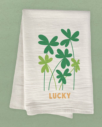 Lucky - St. Patrick's Day Cotton Tea Towel