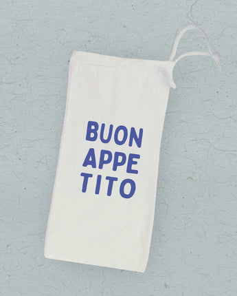 Buon Appetito - Canvas Wine Bag