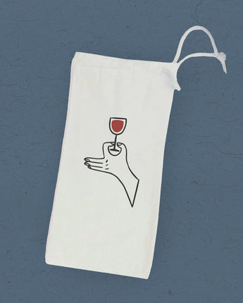 Wine Etiquette - Canvas Wine Bag