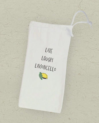 Live, Love, Limoncello - Canvas Wine Bag