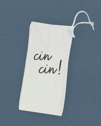 Cin Cin - Canvas Wine Bag