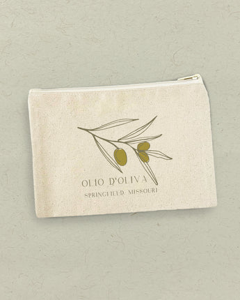 Olio d'Oliva City State - Canvas Zipper Pouch