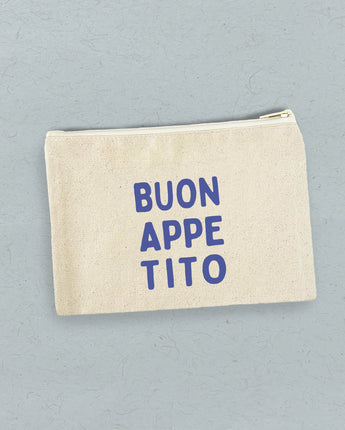 Buon Appetito - Canvas Zipper Pouch