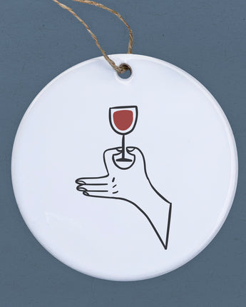 Wine Etiquette - Ornament