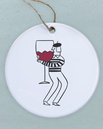 Wine Hugger - Ornament