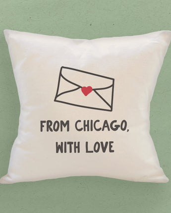 From City with Love - Square Canvas Pillow