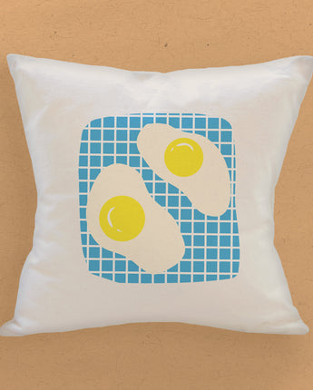 Eggs - Square Canvas Pillow