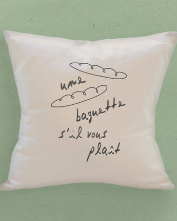 Une Baguette - Square Canvas Pillow