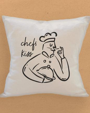 Chef's Kiss - Square Canvas Pillow