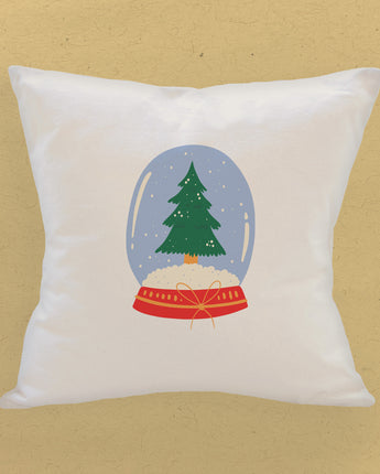 Snowglobe Tree - Square Canvas Pillow