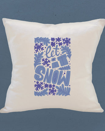 Let it Snow - Square Canvas Pillow