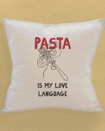 Pasta Is My Love Language - Square Canvas Pillow