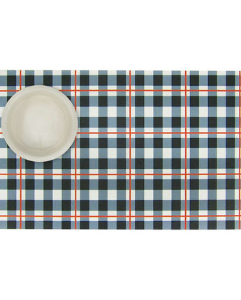 Black & White Plaid - Dog Mat