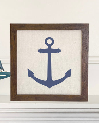 Fisherman's Anchor - Framed Sign