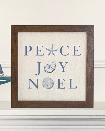 Peace Joy Noel - Framed Sign