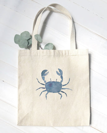 Blue Crab - Customizable Canvas Tote Bag