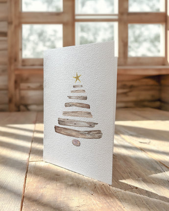 Driftwood Christmas Tree - Greeting Card