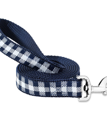 Picnic Plaid (Navy) - Dog Leash