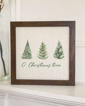 O' Christmas Tree - Framed Sign