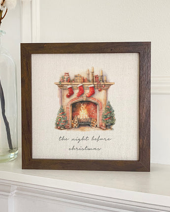 The Night Before Christmas - Framed Sign