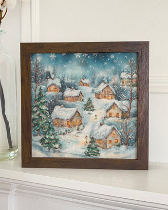 Christmas Village - Framed Print