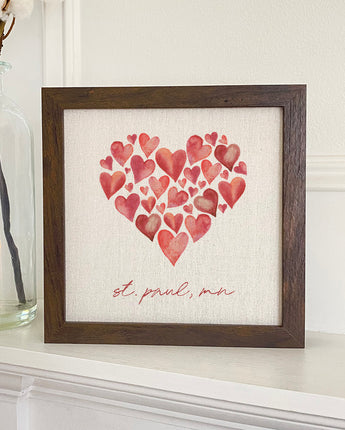 Heart of Hearts - Framed Sign