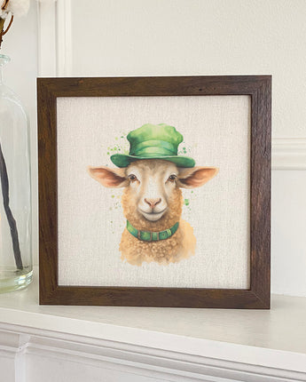 St. Patrick's Lamb - Framed Sign