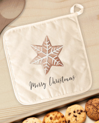 Merry Christmas Cookie - Cotton Pot Holder