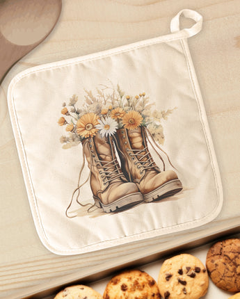 Wildflower Boots - Cotton Pot Holder