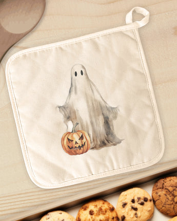 Ghost and Pumpkin - Cotton Pot Holder