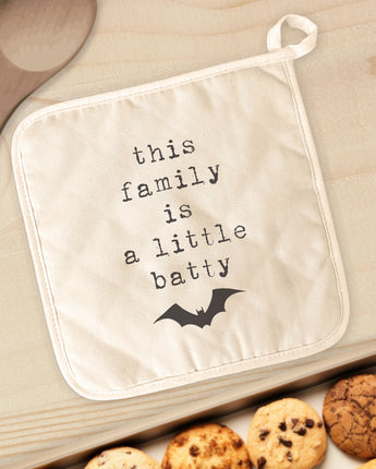 This Family is a Little Batty - Cotton Pot Holder