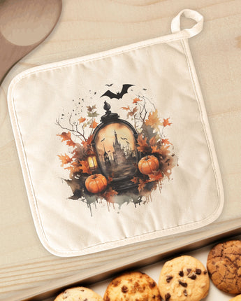 Haunted House Scene - Cotton Pot Holder