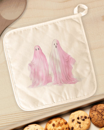 Pink Ghosts - Cotton Pot Holder