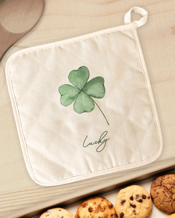 Lucky Four Leaf Clover - St. Patrick's Day Cotton Pot Holder