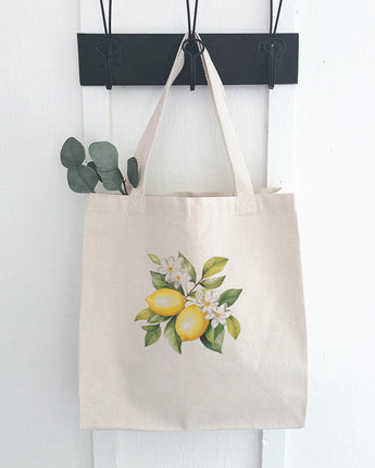 Lemon and Blooms - Canvas Tote Bag