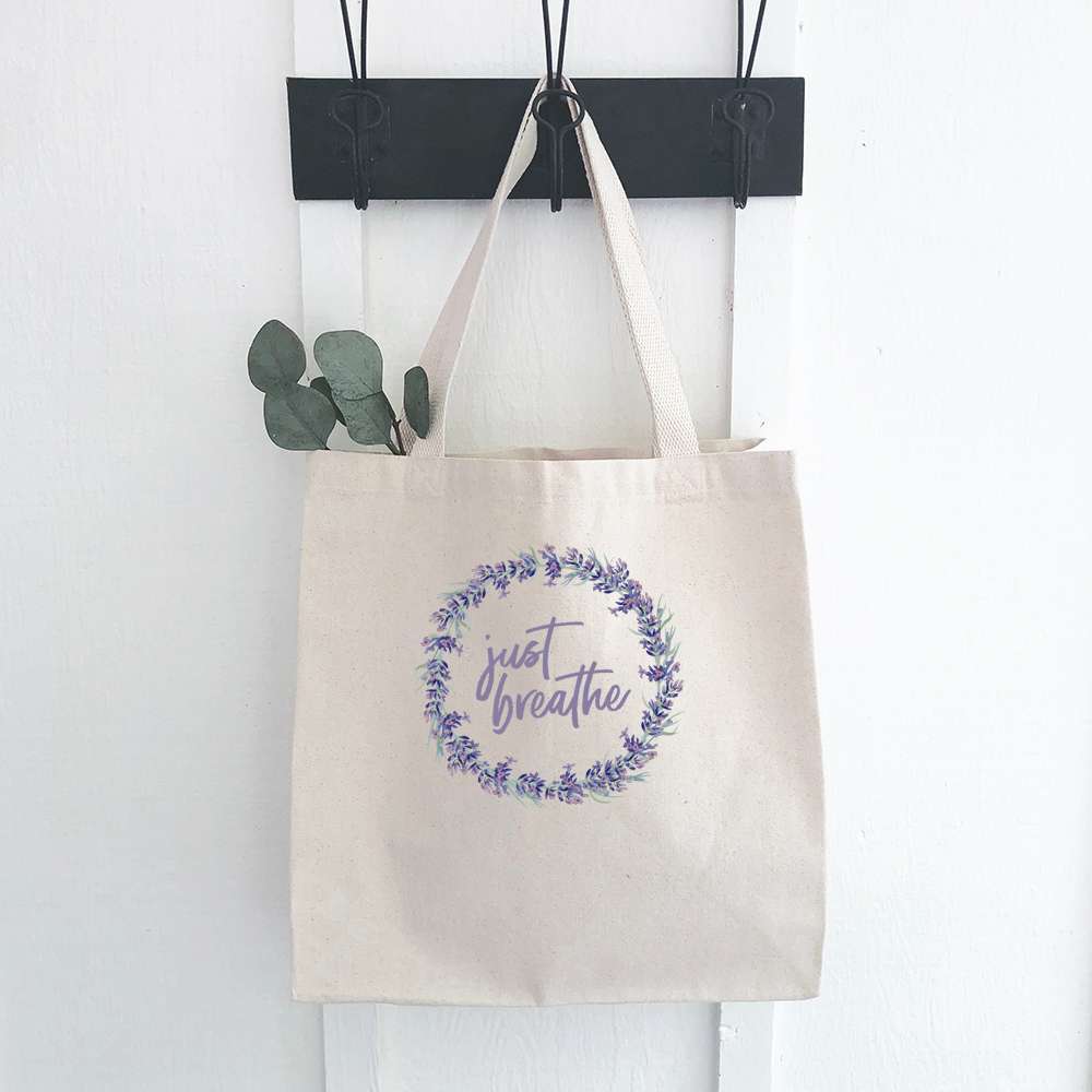 Just Breathe - Canvas Tote Bag