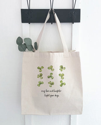 May Love and Laughter - St. Patrick's Day Canvas Tote Bag