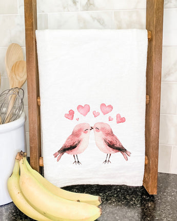 Love Birds - Valentine's Day Cotton Tea Towel